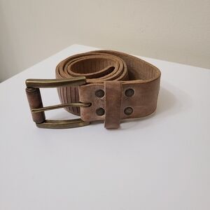Brave Tan distressed Leather Belt